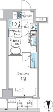 リビオメゾン両国ノースの物件間取画像